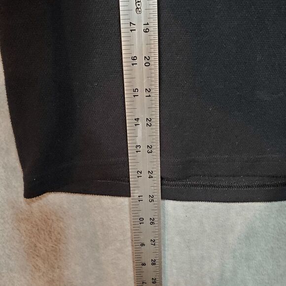 The North Face Sweater Mens Small Black Athletic Fit Logo 1/4 Zip Pullover - Picture 4 of 11